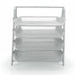 Mind Reader 4-Tier Paper Tray, Desktop Organizer, File Storage, Workspace, Office, Metal Mesh, 11.75"L x 13.75"W x 12.5"H