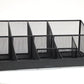 Mind Reader Countertop Organizer, 2-Tier Office Breakroom Supply Caddy, Metal Mesh, Black