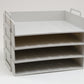 Mind Reader Stackable Paper Tray, Desktop Organizer, File Storage, Office, Plastic, 13.75"L x 10"W x 10.75"H, 4 Pcs.