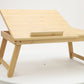 Mind Reader Lap Desk Laptop Stand, Bed Tray, Dorm Room, Folding Legs, Rayon From Bamboo, 21.25"L x 13.19"W x 8.25"H, Brown