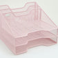 Mind Reader Desktop Organizer, Vertical File Holder, Paper Trays, Office, Metal Mesh, 12.5"L x 11.5"W x 9.5"H