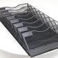 Mind Reader Wall File Organizer, 8 Pocket Hanging Document Rack, Office Wall Mount, Metal Mesh, Black