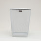 Mind Reader Mesh Trash Can, Waste Paper Basket, Square, Office, Metal Mesh, 9.75"L x 9.75"W x 12.25"H, Set of 2, Black
