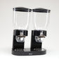 Mind Reader Double Cereal Dispenser for Countertop, 2 x 3.5L Airtight Containers, Rotating Dry Food Dispenser for Cereal, Rice, Candy, Coffee Beans, Black
