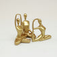 Mind Reader Yoga Figurine Set, Meditation Statues for Home, Office, or Studio Decor, Elegant Mindful Gift, Resin, 2.75"L x 2.25"W x 4.75"H, Set of 3, Gold