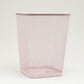 Mind Reader Mesh Trash Can, Waste Paper Basket, Square, Office, Metal Mesh, 9.75"L x 9.75"W x 12.25"H, Set of 2, Black