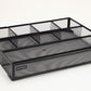 Mind Reader Drawer Organizer, Desk Org, Utensil Organizer, Office, Kitchen, Metal Mesh, 15"L x 12"W x 2.25"H, Set of 2