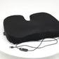 Mind Reader Heated Memory Foam Seat Cushion, Air-Cloud Technology, Coccyx & Hip Pain Relief with 4 Heat Settings, Timer & Auto Shut-Off, Black