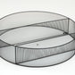 Mind Reader Circular Floating Shelves, Wall Decor, Accent Shelf, Office, Bathroom, Metal Mesh, 18"L x 4"W x 18"H
