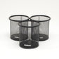 Mind Reader Metal Mesh Pen and Accessories Holders, Desktop Organizer for Office, Makeup, or Kitchen Use, Set of 3