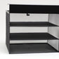 Mind Reader Slide-On Under Desk File Organizer, No Tools Required, Hanging Storage for Laptops, Folders, and Notebooks, Metal, Black