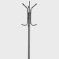 Mind Reader Freestanding Coat Rack, Multi-Hook Organizer for Office or Entryway, Metal