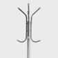 Mind Reader Freestanding Coat Rack, Multi-Hook Organizer for Office or Entryway, Metal