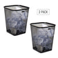 Mind Reader Mesh Trash Can, Waste Paper Basket, Square, Office, Metal Mesh, 9.75"L x 9.75"W x 12.25"H, Set of 2, Black