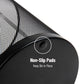 Mind Reader Mesh Trash Can, Set of 3, Waste Paper Basket, Round, Office, Metal Mesh, 11.5"L x 11.5"W x 13.75"H, Black