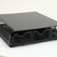 Mind Reader Monitor Stand with Drawers, Ventilated Metal Mesh Laptop Riser, Desktop Organizer with Storage, Holds up to 22 lbs, Black