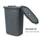 Mind Reader 60L Slim Laundry Hamper, Clothes Basket, Lid, Wicker Design, Plastic, 17.65"L x 13.75"W x 24.15"H