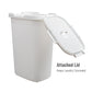 Mind Reader 60L Slim Laundry Hamper, Clothes Basket, Lid, Wicker Design, Plastic, 17.65"L x 13.75"W x 24.15"H