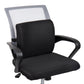 Mind Reader Lumbar Support Cushion for Office Chair and Car Seat, Memory Foam, Posture Corrector, Versatile Lower Back Cushion, 13.5"L x 4"W x 12.25"H, Black