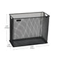 Mind Reader Vertical File Storage, Desktop Organizer, Hanging Files, Office, Metal Mesh, 12.25"L x 5.5"W x 10"H