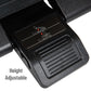 Mind Reader Foot Rest, Under Desk at Work, Ergonomic, Height Adjustable, Office, Plastic, 18"L x 13"W x 6.75"H, Black