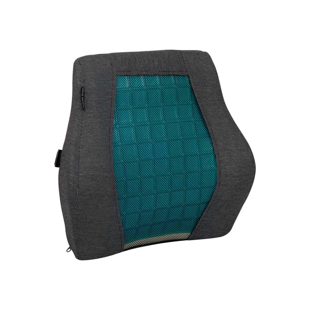 Mind Reader Lumbar Support Cushion for Office Chair and Car Seat, Memory Foam and Cooling Gel Core, Back Pain Relief, Improves Posture, 15.5"L x 3.75"W x 14"H, Black