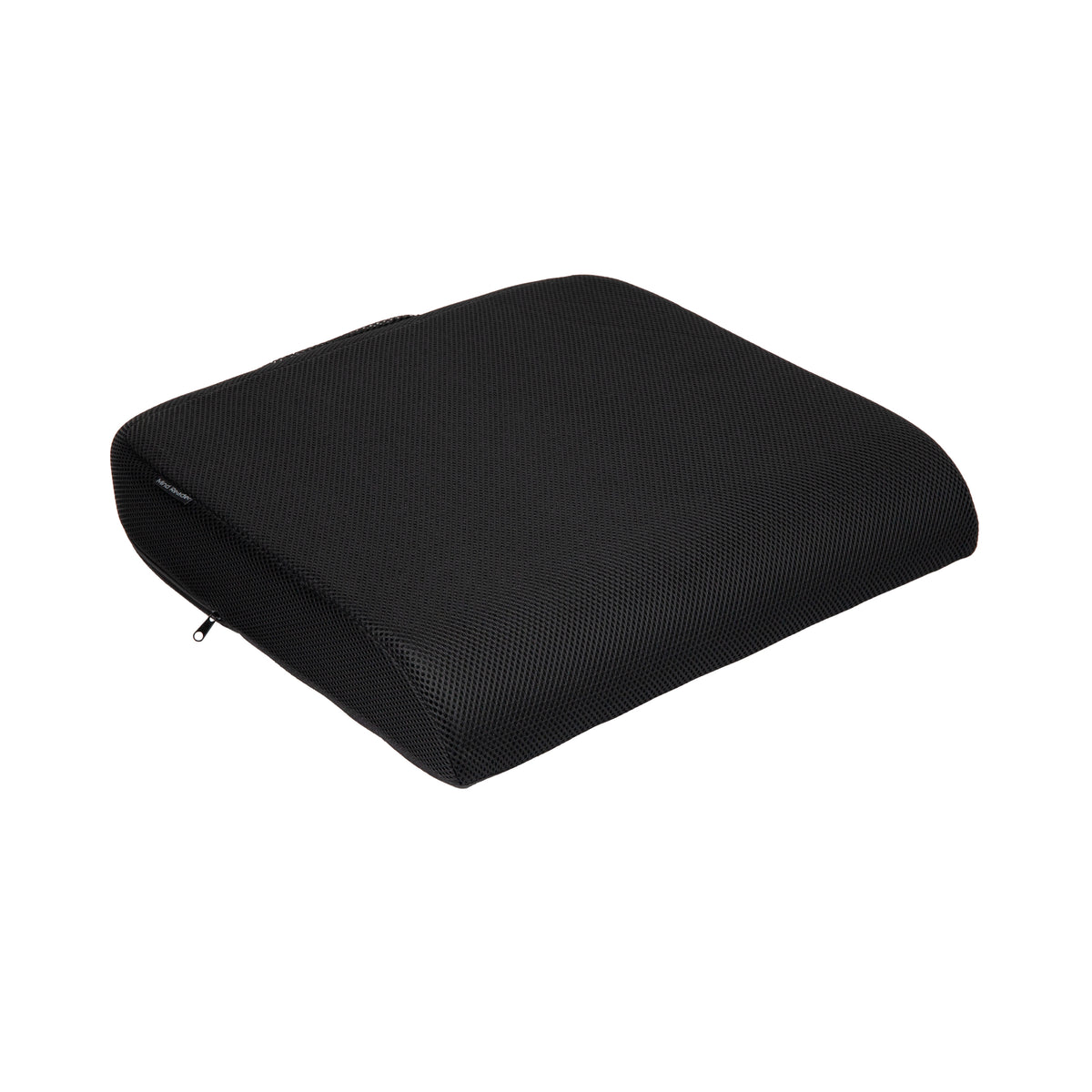 Mind Reader Memory Foam Seat Cushion, Ergonomic Pressure Relief for Office, Car, and More, Relieves Hip, Tailbone, Coccyx & Sciatica Pain, 18"L x 17.5"W x 3"H, Black