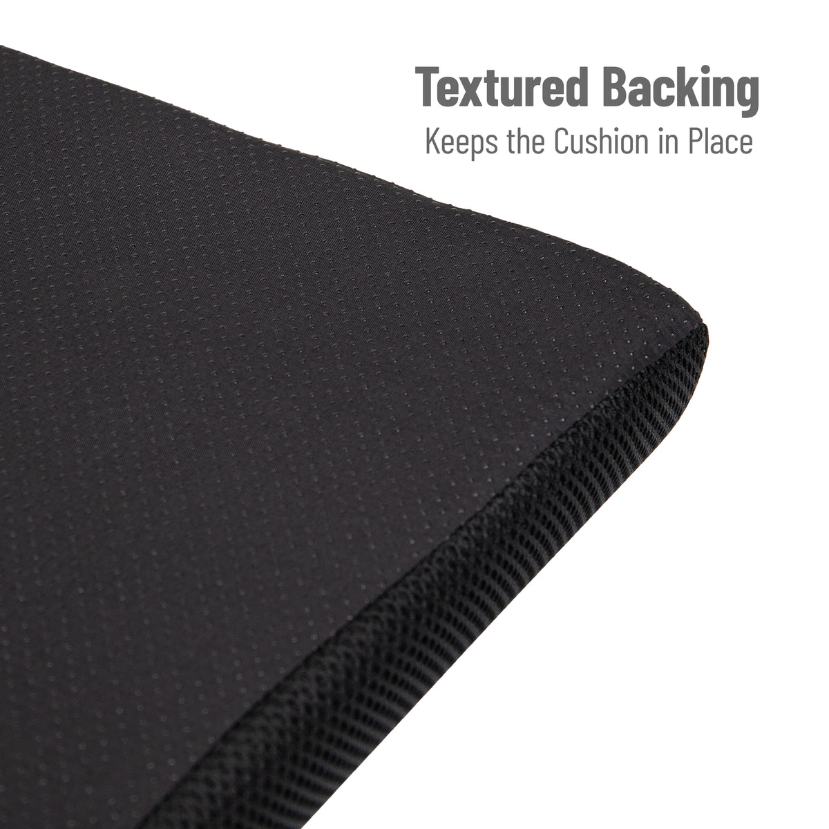 Mind Reader Memory Foam Seat Cushion, Ergonomic Pressure Relief for Office, Car, and More, Relieves Hip, Tailbone, Coccyx & Sciatica Pain, 18"L x 17.5"W x 3"H, Black
