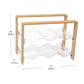 Mind Reader Wine Rack, Kitchen Decor, Countertop Organizer, Apartment Essential, Storage, Acrylic, 14"L x 8"W x 10.5"H, Brown
