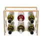 Mind Reader Wine Rack, Kitchen Decor, Countertop Organizer, Apartment Essential, Storage, Acrylic, 14"L x 8"W x 10.5"H, Brown