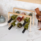 Mind Reader Wine Rack, Kitchen Decor, Countertop Organizer, Apartment Essential, Storage, Acrylic, 14"L x 8"W x 10.5"H, Brown