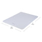 Mind Reader Office Chair Mat for Carpet, Under Desk Protector, Carpet Grips, Rolling, PVC, 60"L x 46.25"W x 0.125"H, Clear