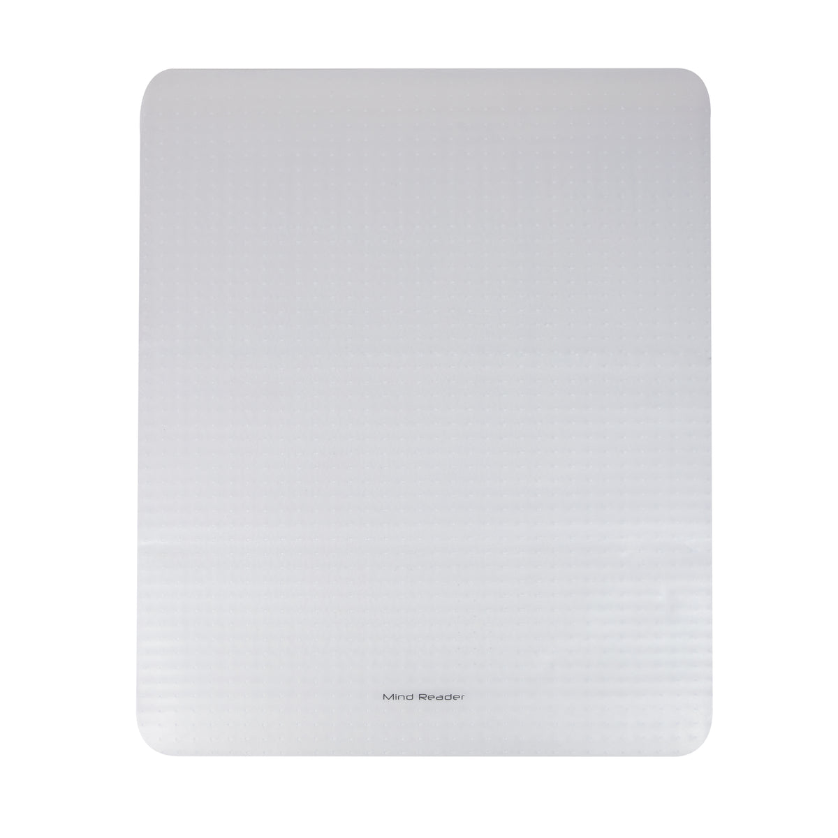 Mind Reader Office Chair Mat for Carpet, Under Desk Protector, Carpet Grips, Rolling, PVC, 60"L x 46.25"W x 0.125"H, Clear