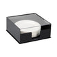 Mind Reader Paper Plate Holder, Covered Dispenser, Dinner Party Essentials, Plate Caddy, Acrylic, 11"L x 11"W x 5"H, Black