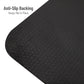 Mind Reader Anti Fatigue Kitchen Mat, Standing Desk Mat, Cushioned Mat, Office, Kitchen, Rubber, 19.5 x 35.25 x 1, Black