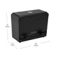 Mind Reader Straw Dispenser, Pencil Dispenser, Classroom Must Have, Restaurant Supply, Plastic, 9.25"L x 4.5"W x 7.5"H, Black