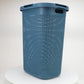 Mind Reader 60L Slim Laundry Hamper, Clothes Basket, Lid, Wicker Design, Plastic, 17.65"L x 13.75"W x 24.15"H
