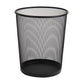 Mind Reader Network Collection, Waste Paper Basket, 4.5 Gallon Capacity, Reinforced Solid Rim and Base, Metal Mesh, Set of 3, Black