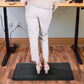 Mind Reader Anti Fatigue Kitchen Mat, Standing Desk Mat, Cushioned Mat, Office, Kitchen, Rubber, 19.5 x 35.25 x 1, Black